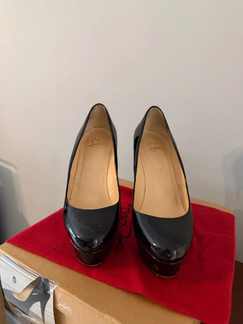 Christian Louboutin Bianca Platform Patent Pump